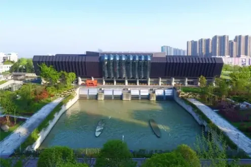 Hangzhou Sanpu Drainage Pump Station Aluminum Magnesium Manganese Metal Roof Wall Hangzhou Sanpu Drainage Pump Station Aluminum Magnesium Manganese Metal Roof Wall