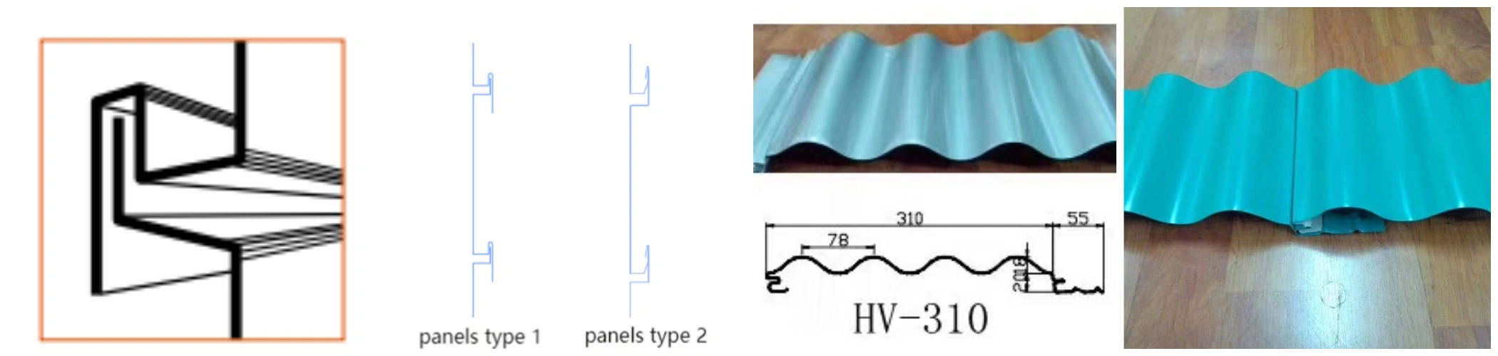  Inside Lock metal wall panels