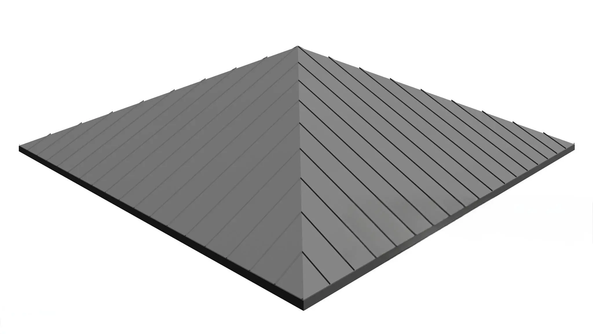 standing seam copper roof panels
