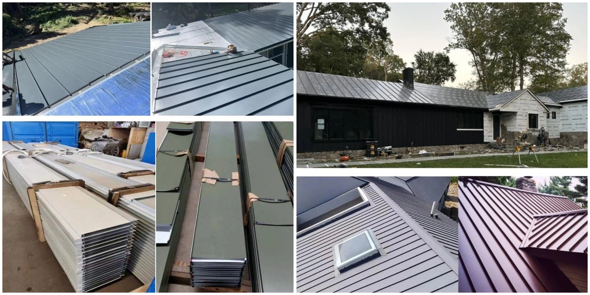 white standing seam roofs