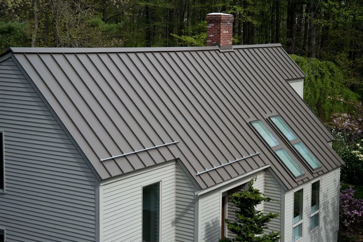 grey standing seam metal roof