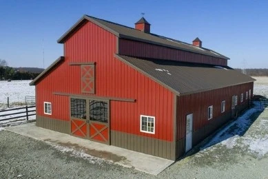 standing seam pitched metal roof
