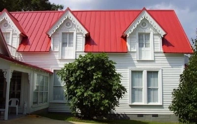 standing seam pitched metal roof