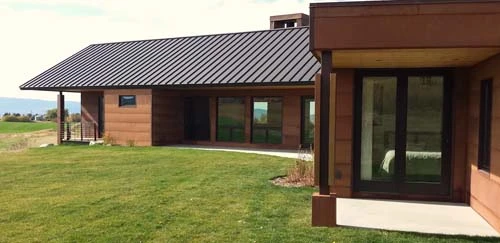 House standing seam metal roofing