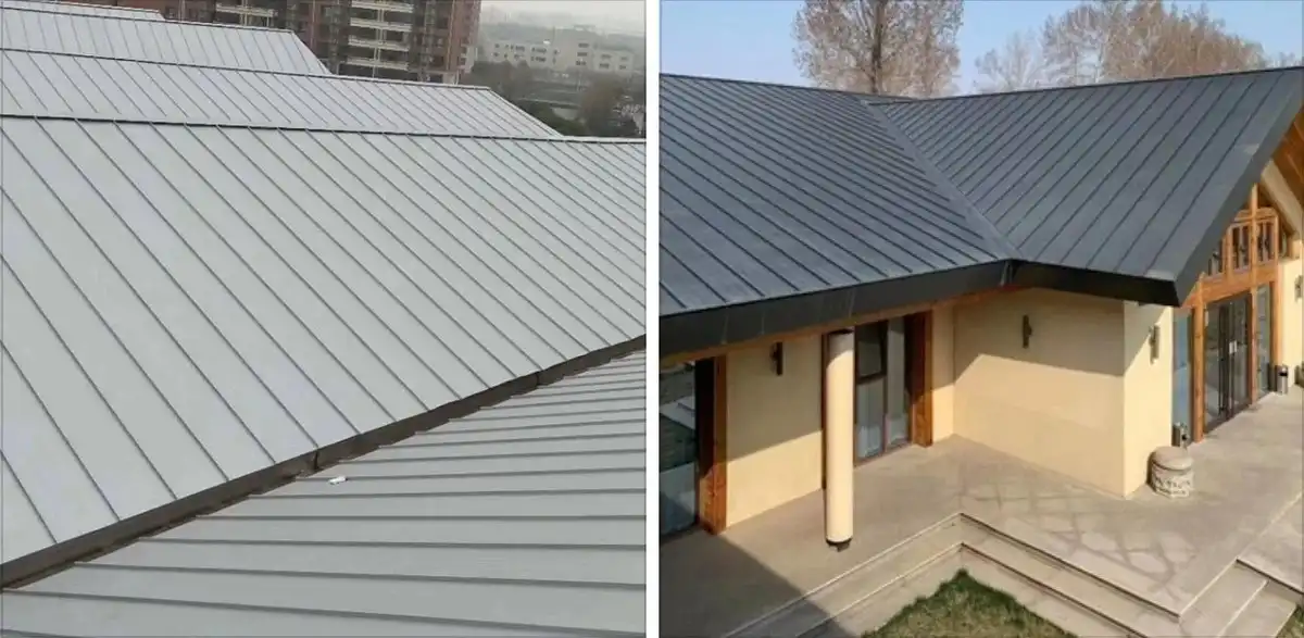 house standing seam metal roofing
