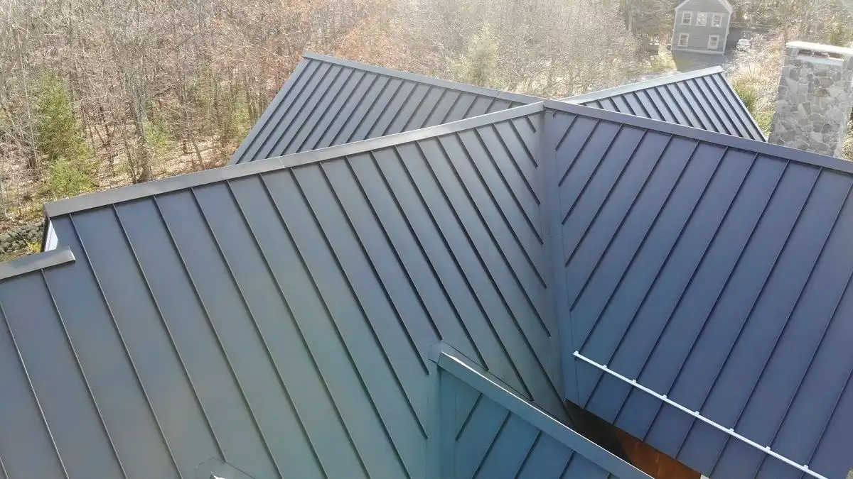 black metal standing seam roof 