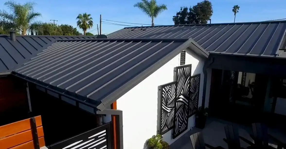 Black Metal Standing Seam Roof