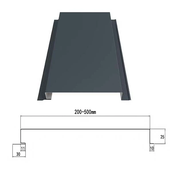 Inside locking metal aluminum cladding panel Inside locking metal aluminum cladding panel