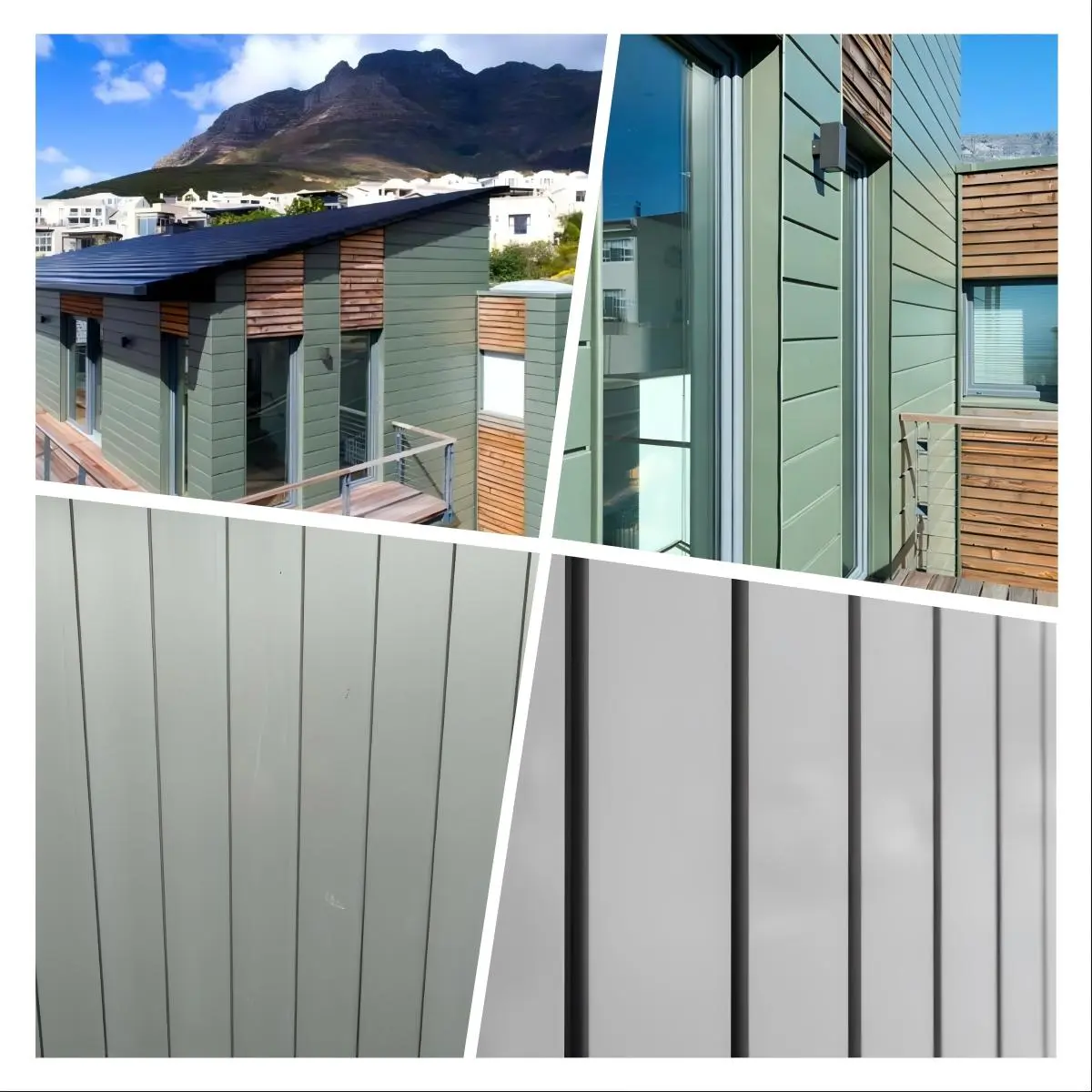 Inside locking metal aluminum cladding panel