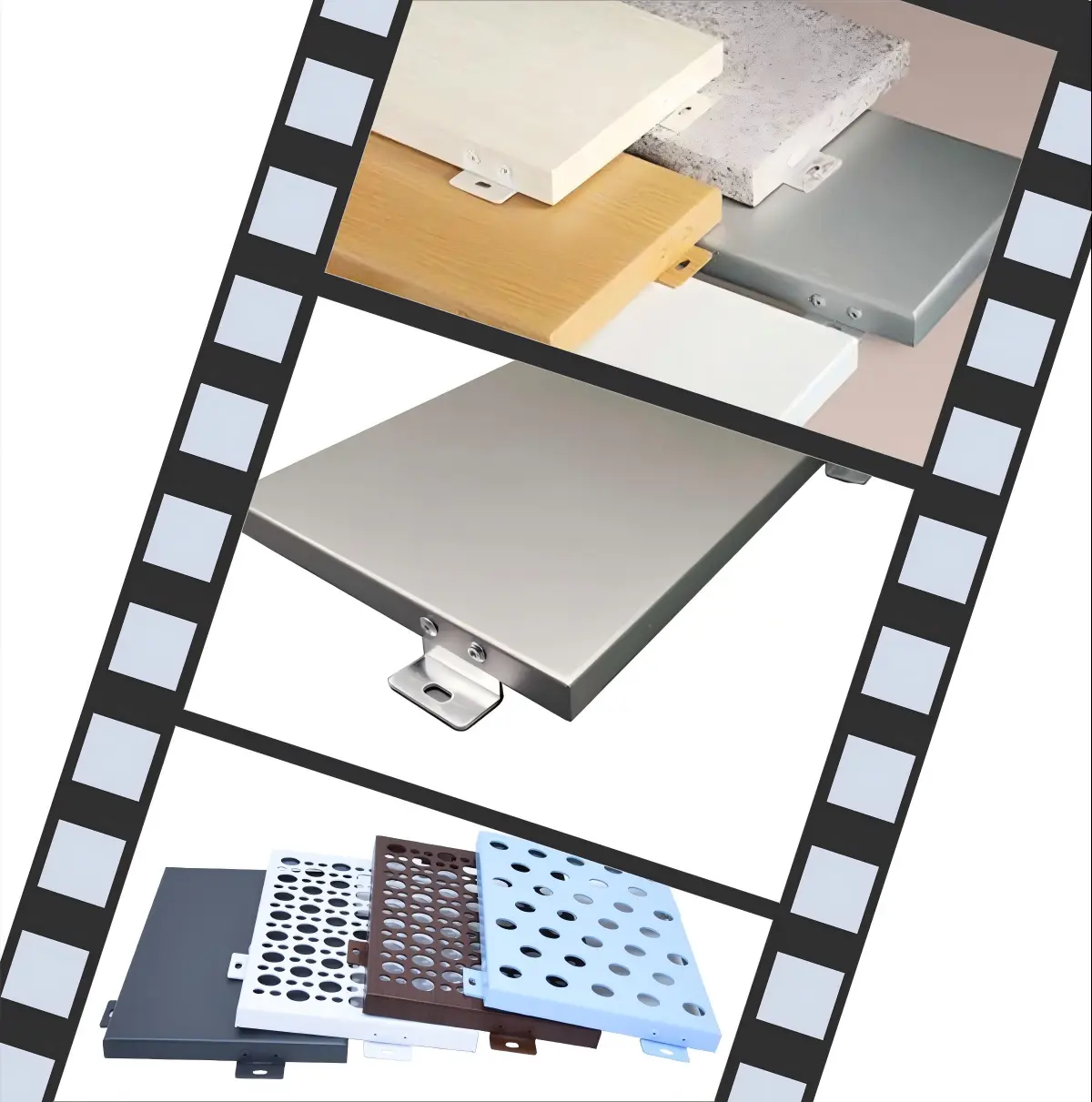 Solid aluminum cladding panels Solid aluminum cladding panels