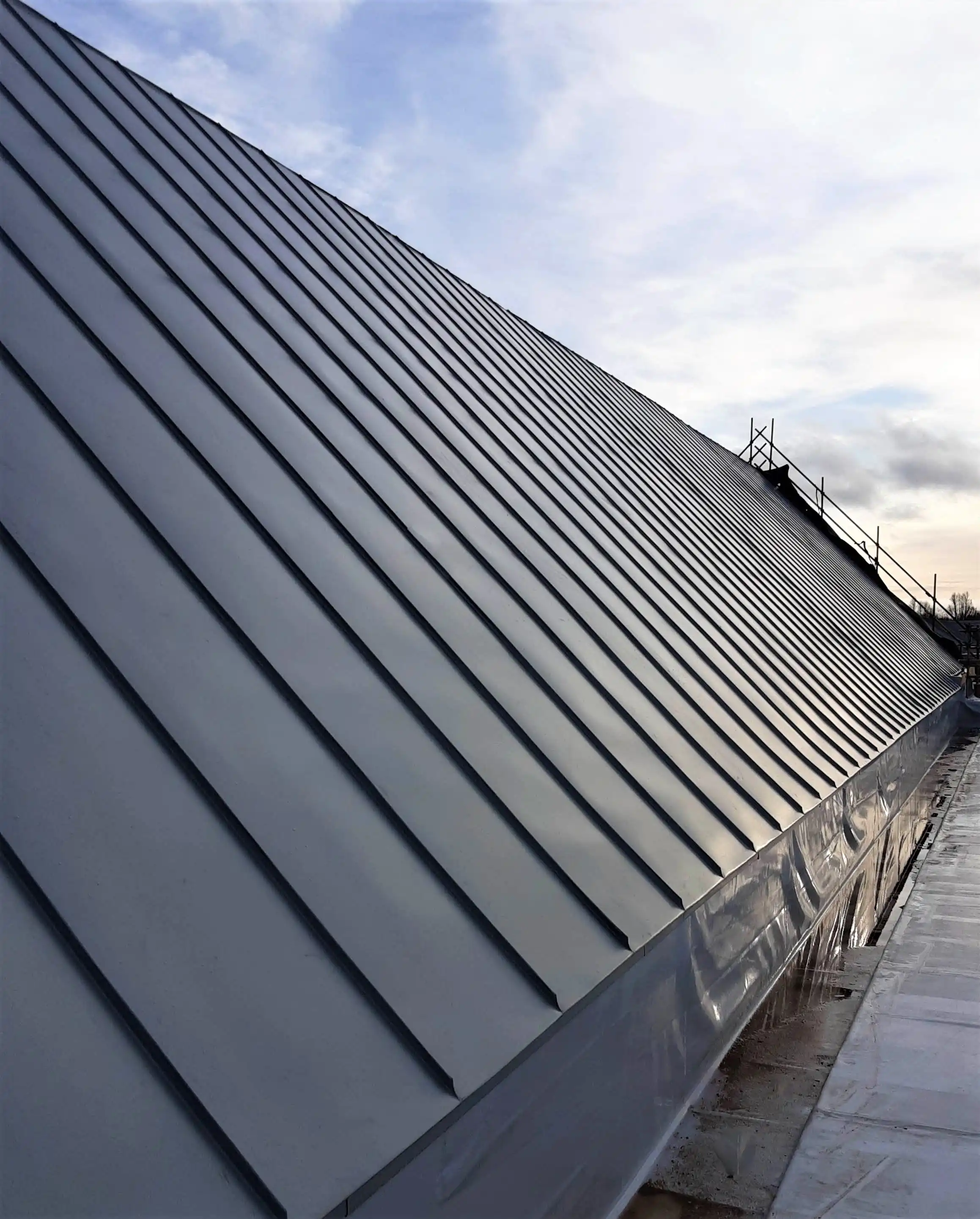 Black Metal Standing Seam Roof