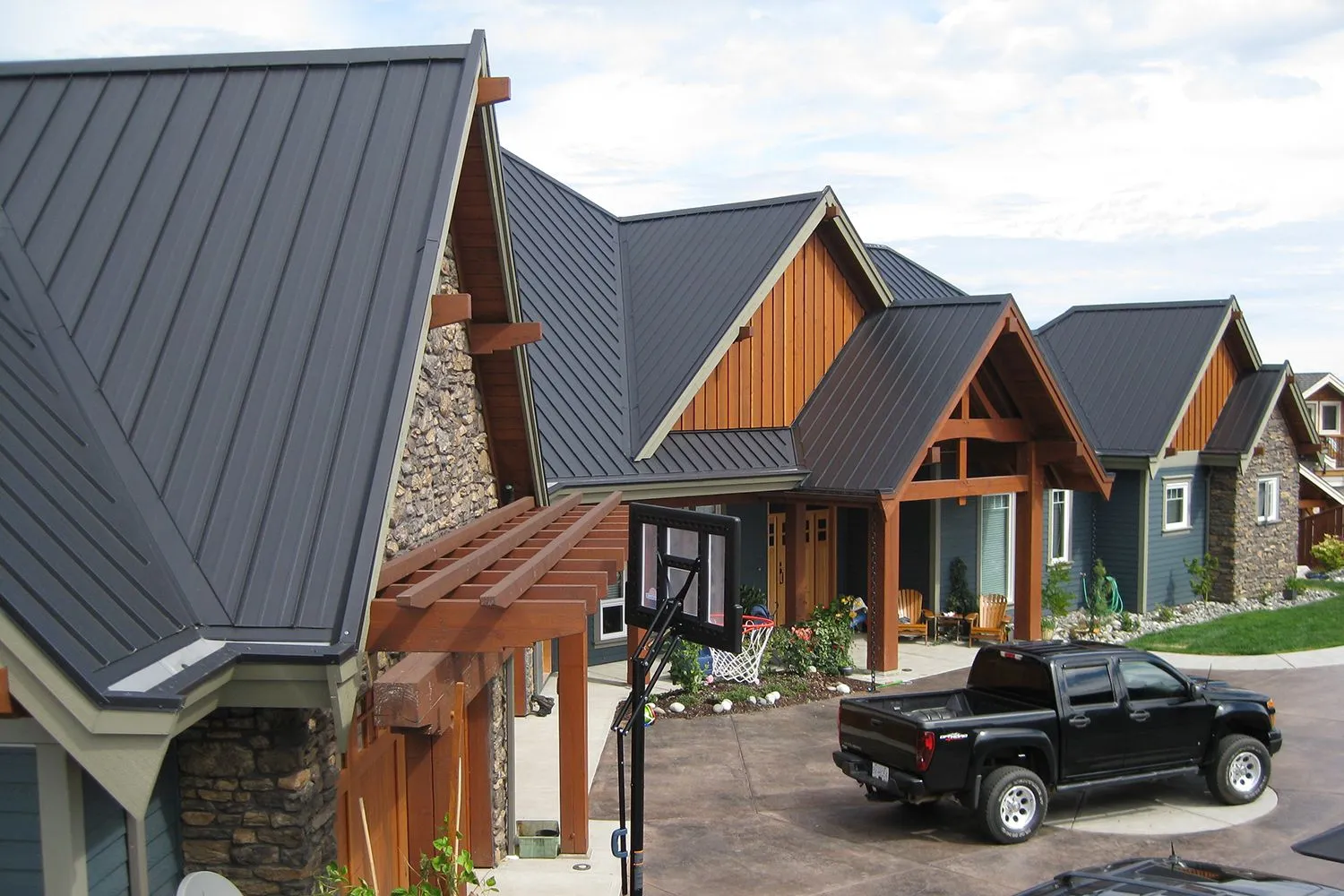 Standing seam metal roof panels
