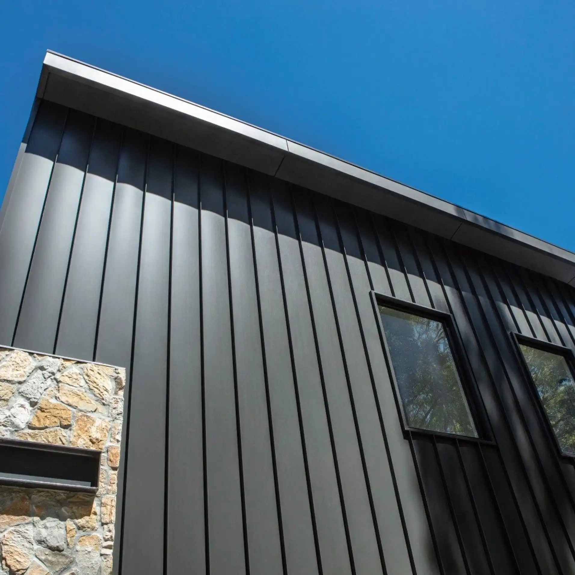 vertical standing seam metal cladding