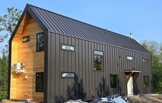 vertical standing seam metal cladding