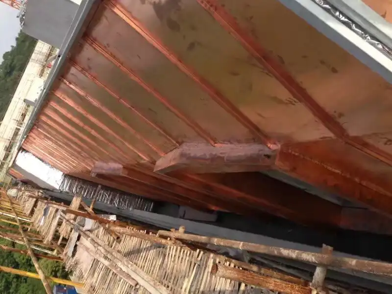 Copper Standing Seam Roofing Panels