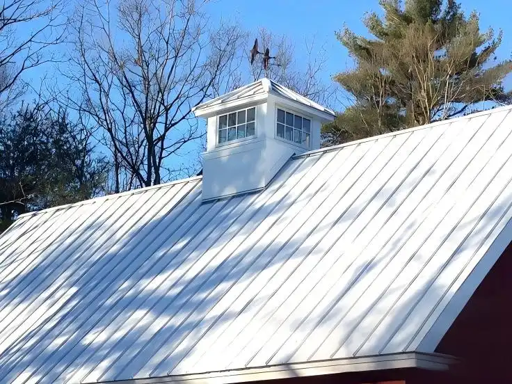 White Standing Seam Roof