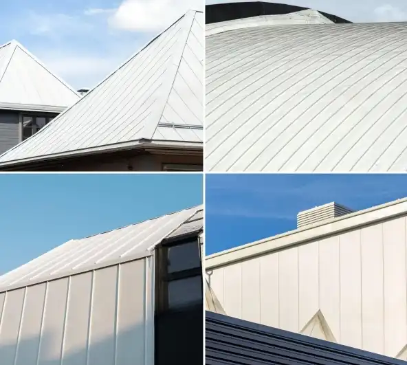 White Standing Seam Roof 