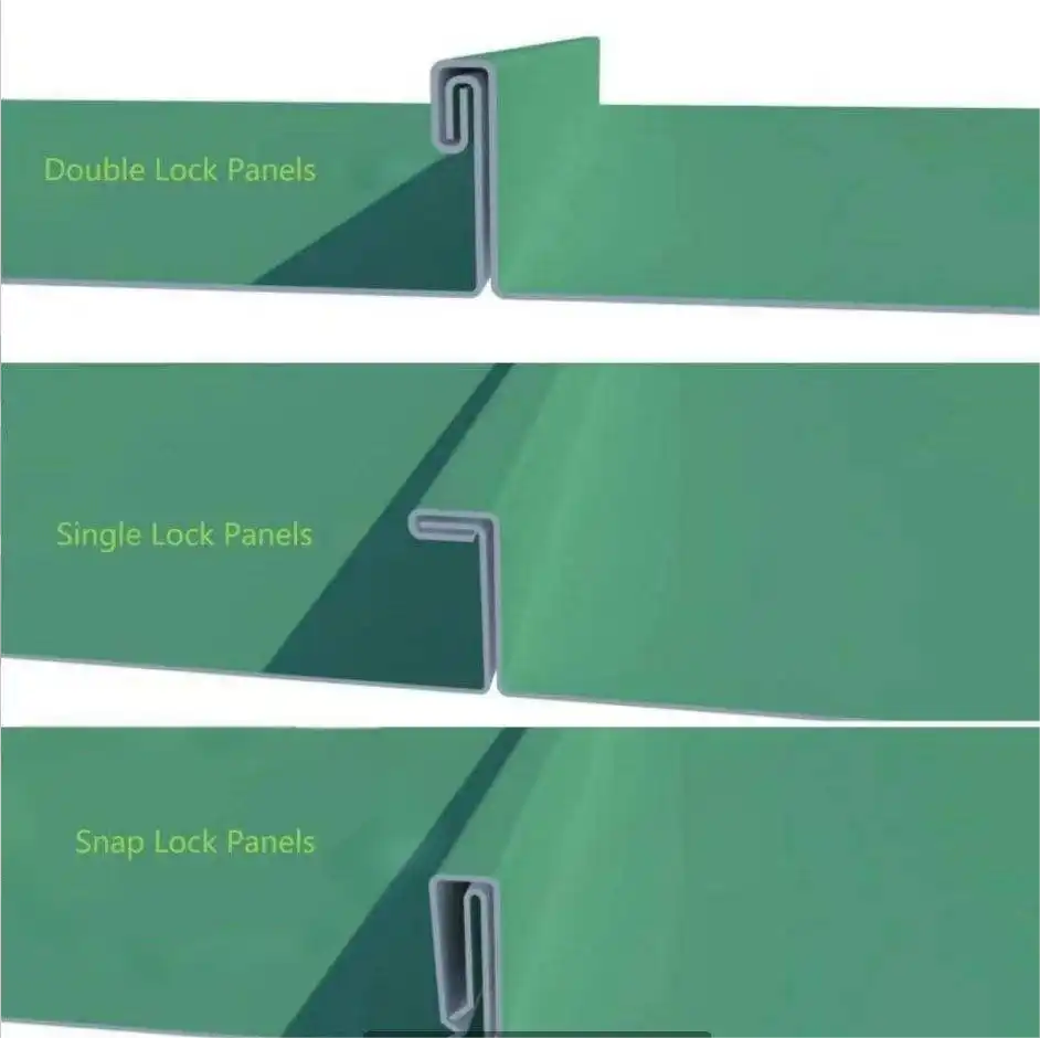 Snap Lock Metal Roof Panels