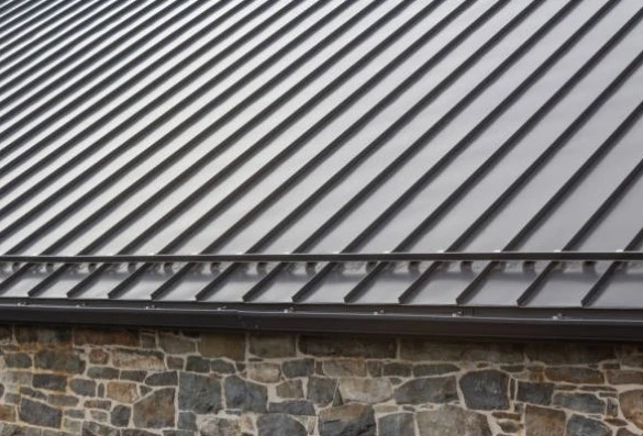 Aluminum standing seam metal roof panels