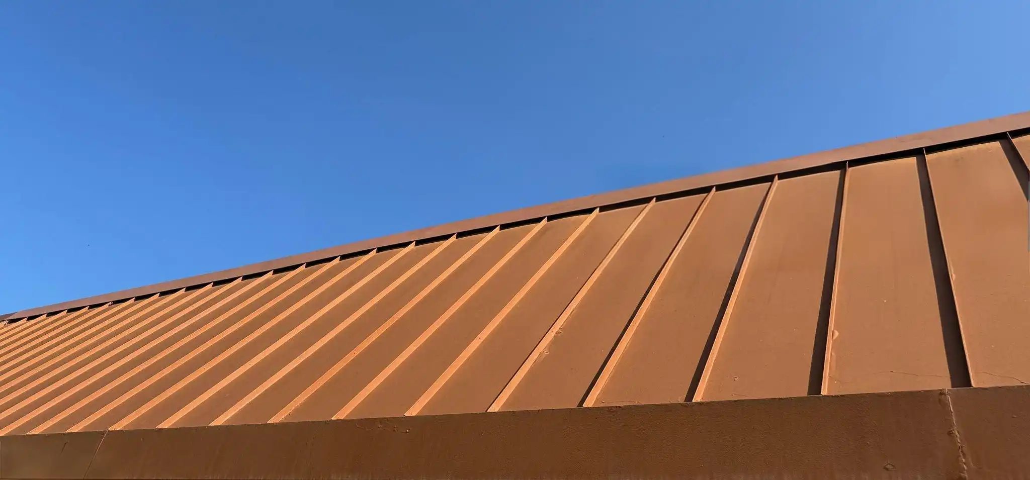 Standing Seam Copper Roof Panels