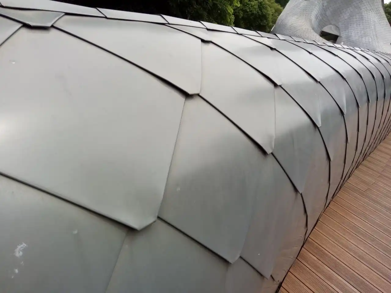 Zinc Flat Lock Panels