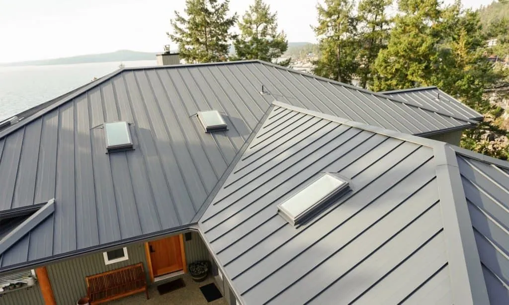double lock seam roof panel