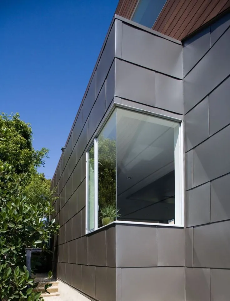 zinc flat lock panels