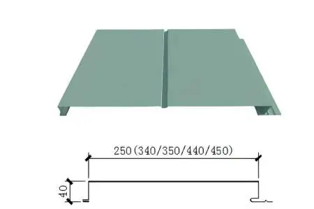 Inside locking metal aluminum cladding panel