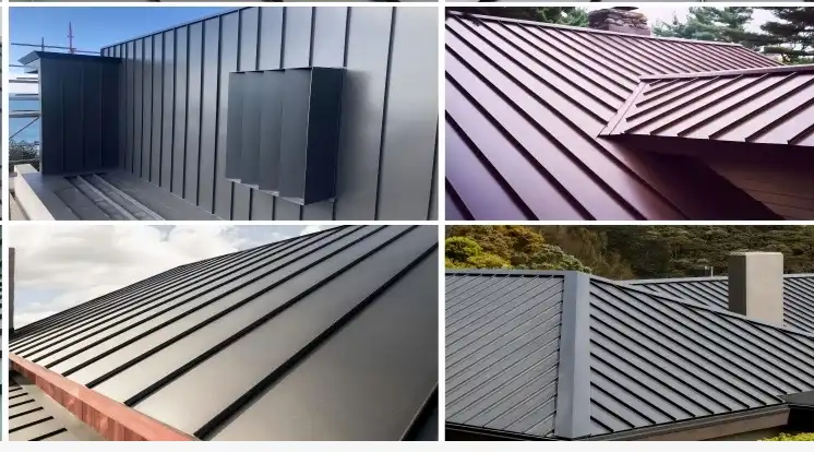 Snap clad standing seam roof panels