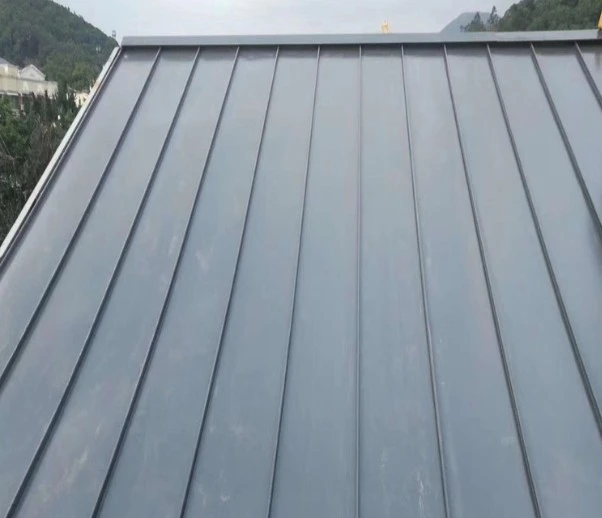 Metal standing seam roofing panels 