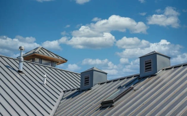 copper standing seam roofing panels