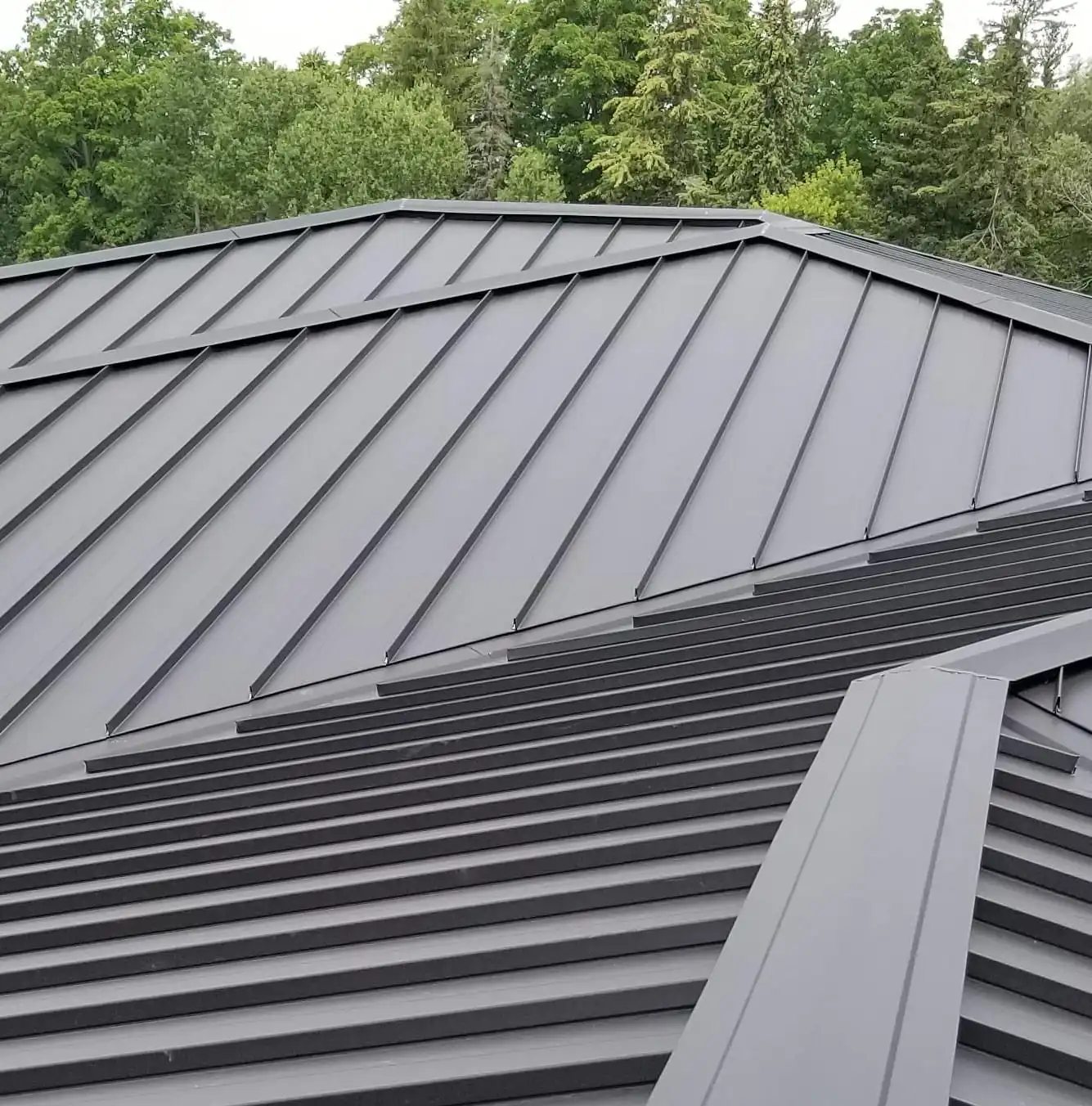 copper standing seam roofing panels