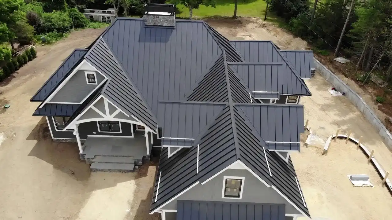 striated metal roof panels
