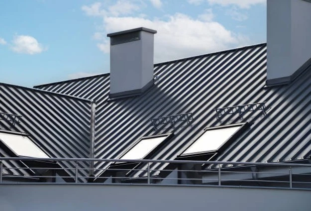 Striated Metal Roof Panels