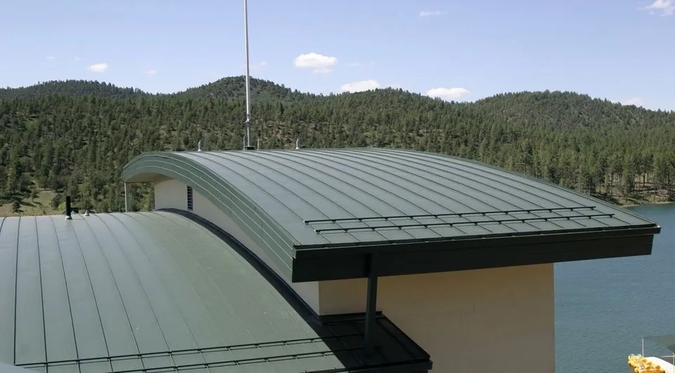 striated standing seam metal roofing