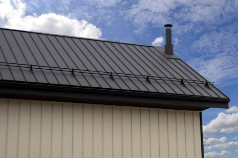 Snaplock metal roof panels