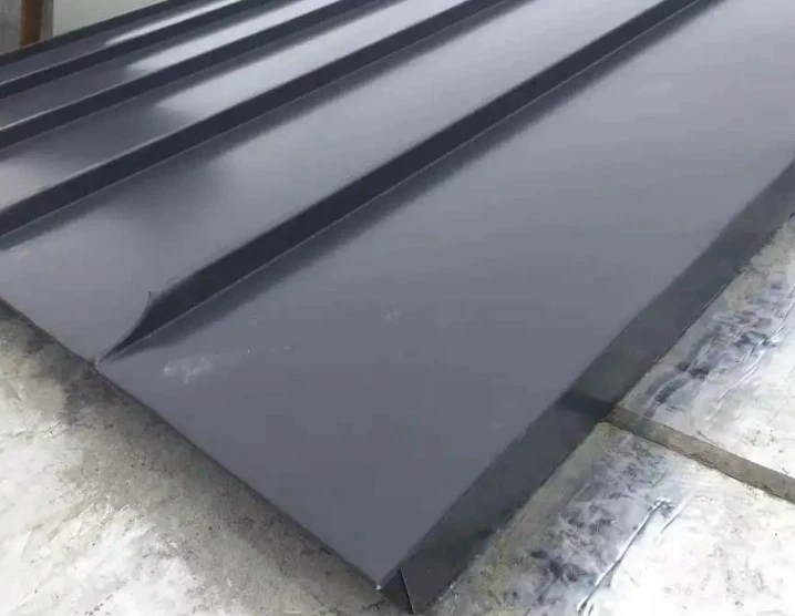 black metal standing seam roofing