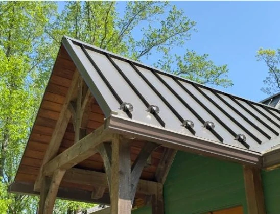 copper standing seam roofing panels
