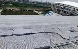Metal roofing project of the first phase of the Chenggu County West Sports Center Gymnasium