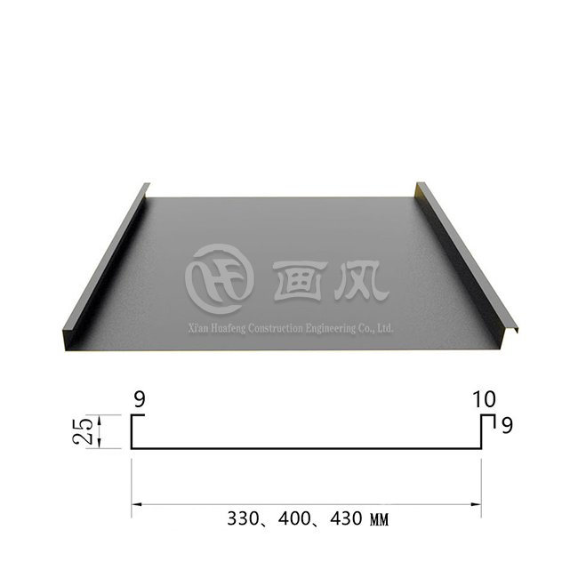 1 colio stovinčių siūlių metalinė stogo danga